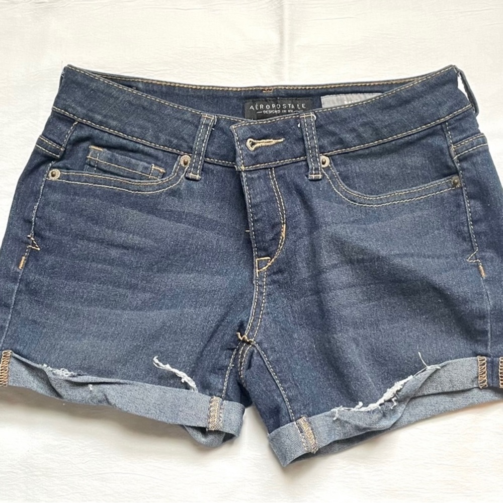 Aeropostle low rise denim shorts